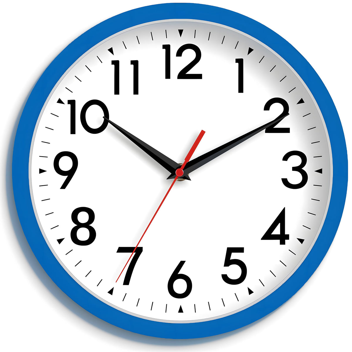 DAXSMY 14 Inch Wall Clock, Battery Operated Silent Non Ticking