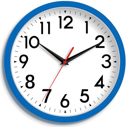 DAXSMY 14 Inch Wall Clock, Battery Operated Silent Non Ticking