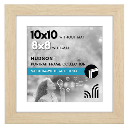 Americanflat 22x28 Poster Frame - Matted to 18x24 - Engineered Wood - Black