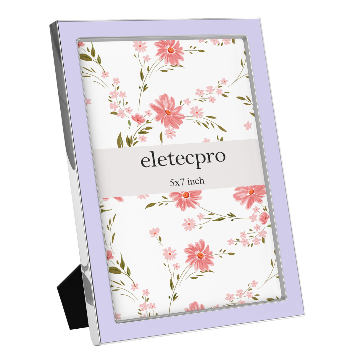 eletecpro 4x6 Enamel Picture Frame with Real Glass Cover, Pink, 1-Pack