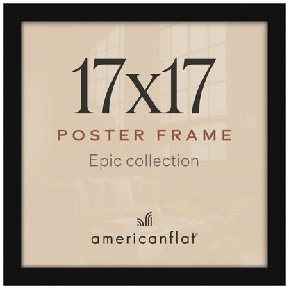 Americanflat 16x20 Poster Frame - Engineered Wood - Black