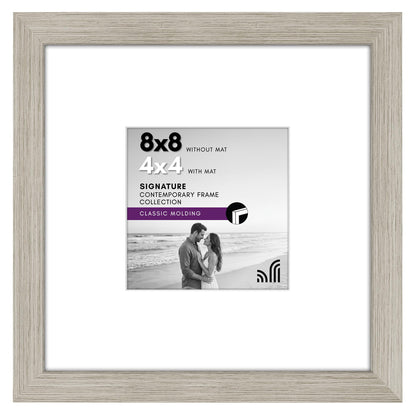 Americanflat 11x14 Picture Frame - Matted to 8x10 - Engineered Wood - Black
