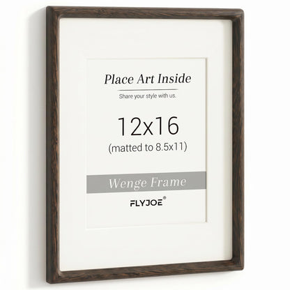 Picture Frame, USA-Sourced Hardwood Photo Frame, Walnut, 11x14