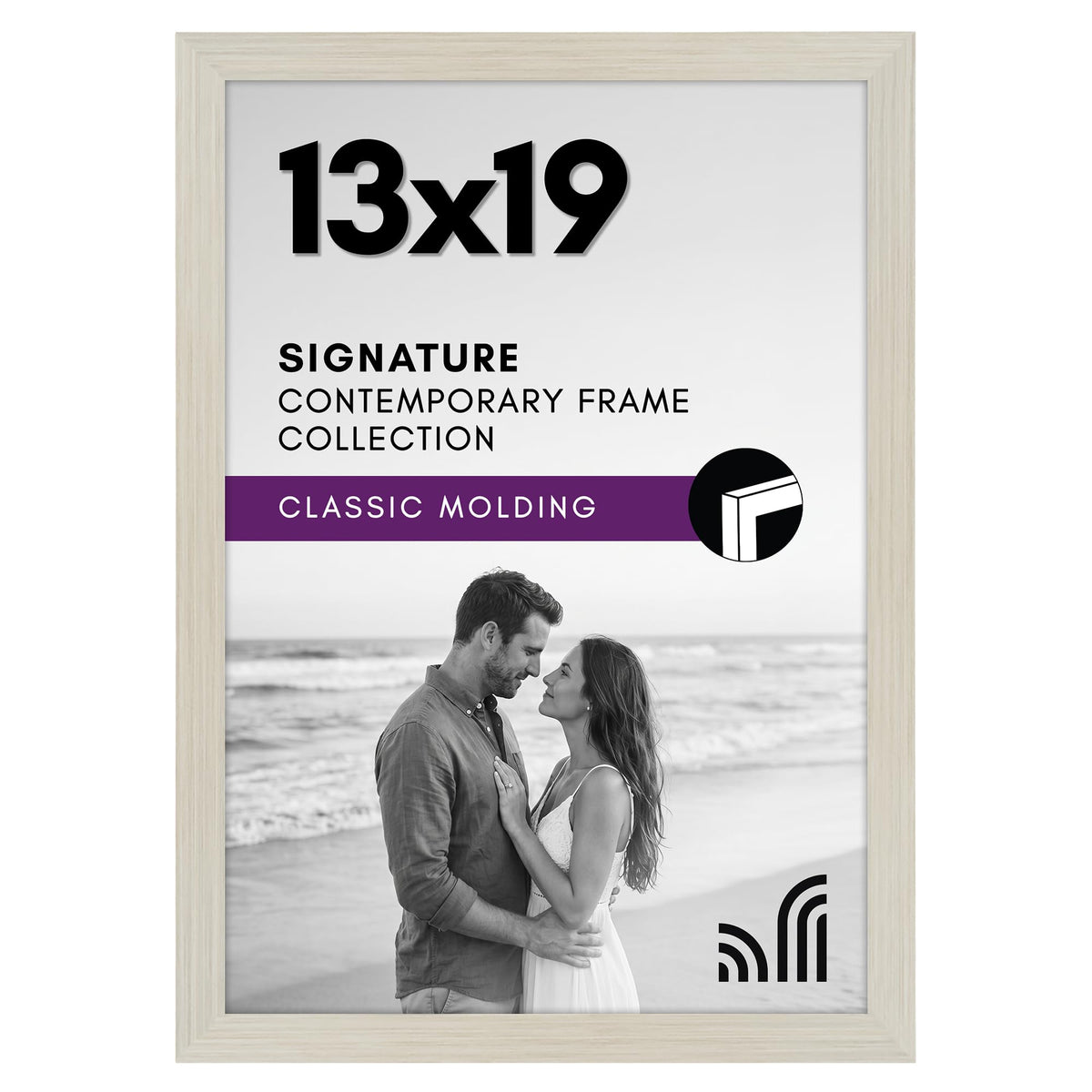 Americanflat 11x17 Picture Frame - Engineered Wood - Black