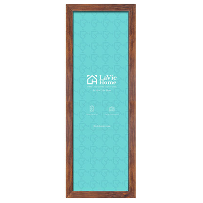 LaVie Home 14x18 Picture Frame Black Poster Frame,Display Pictures 12x16 with Mat or 14x18 Without Mat, Stable and Sturdy Frame and Polished Plexiglass, Horizontal and Vertical Format of The Walls