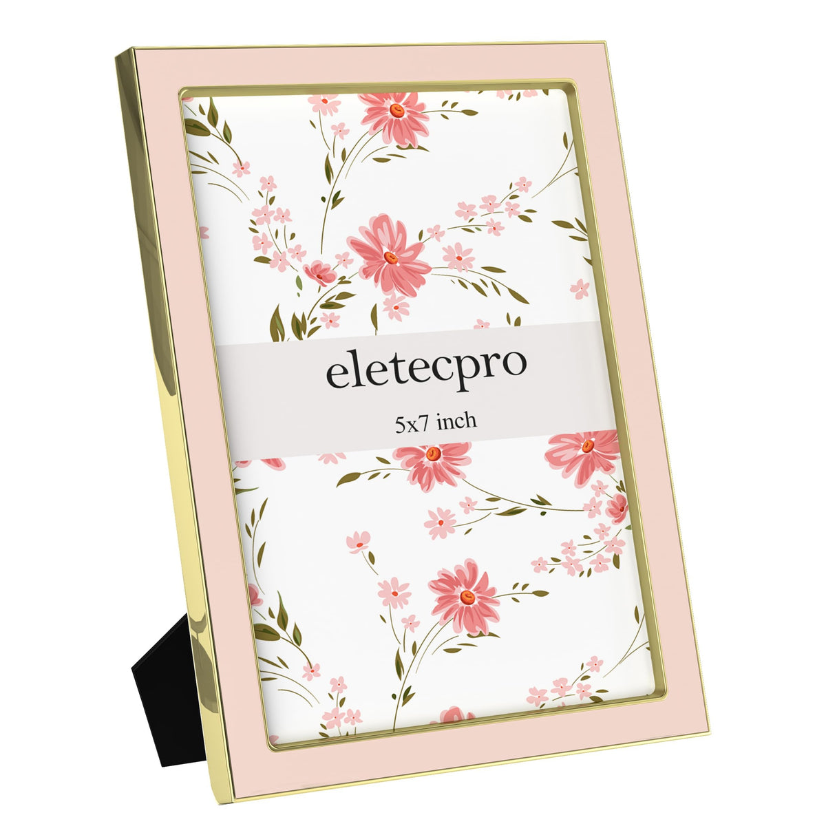 eletecpro 4x6 Enamel Picture Frame with Real Glass Cover, Pink, 1-Pack