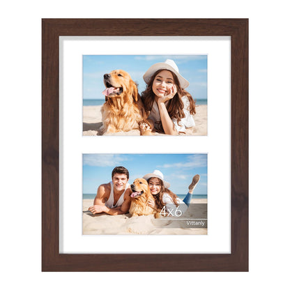 Vittanly 11x14 Collage Picture Frame for Wall Mounting, Black