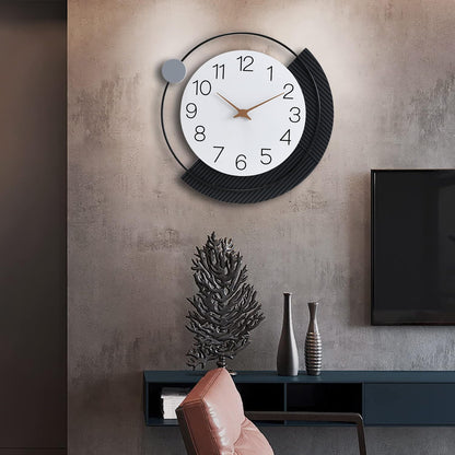 Dankeit Decorative Wall Clock, Silent Non-Ticking Quartz Battery Operated, Large Wall Clock for Living Room, Kitchen Home Bathroom Bedroom Wall Decor, 16x16inch