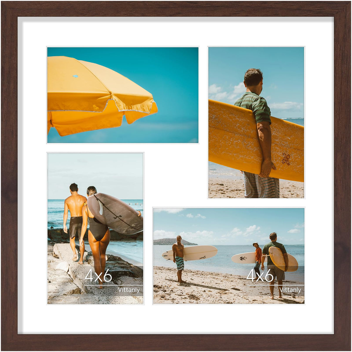 Vittanly 11x14 Collage Picture Frame for Wall Mounting, Black