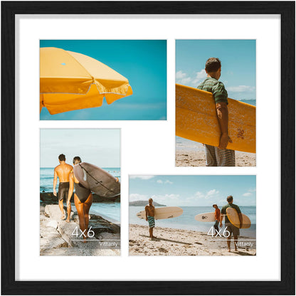Vittanly 11x14 Collage Picture Frame for Wall Mounting, Black
