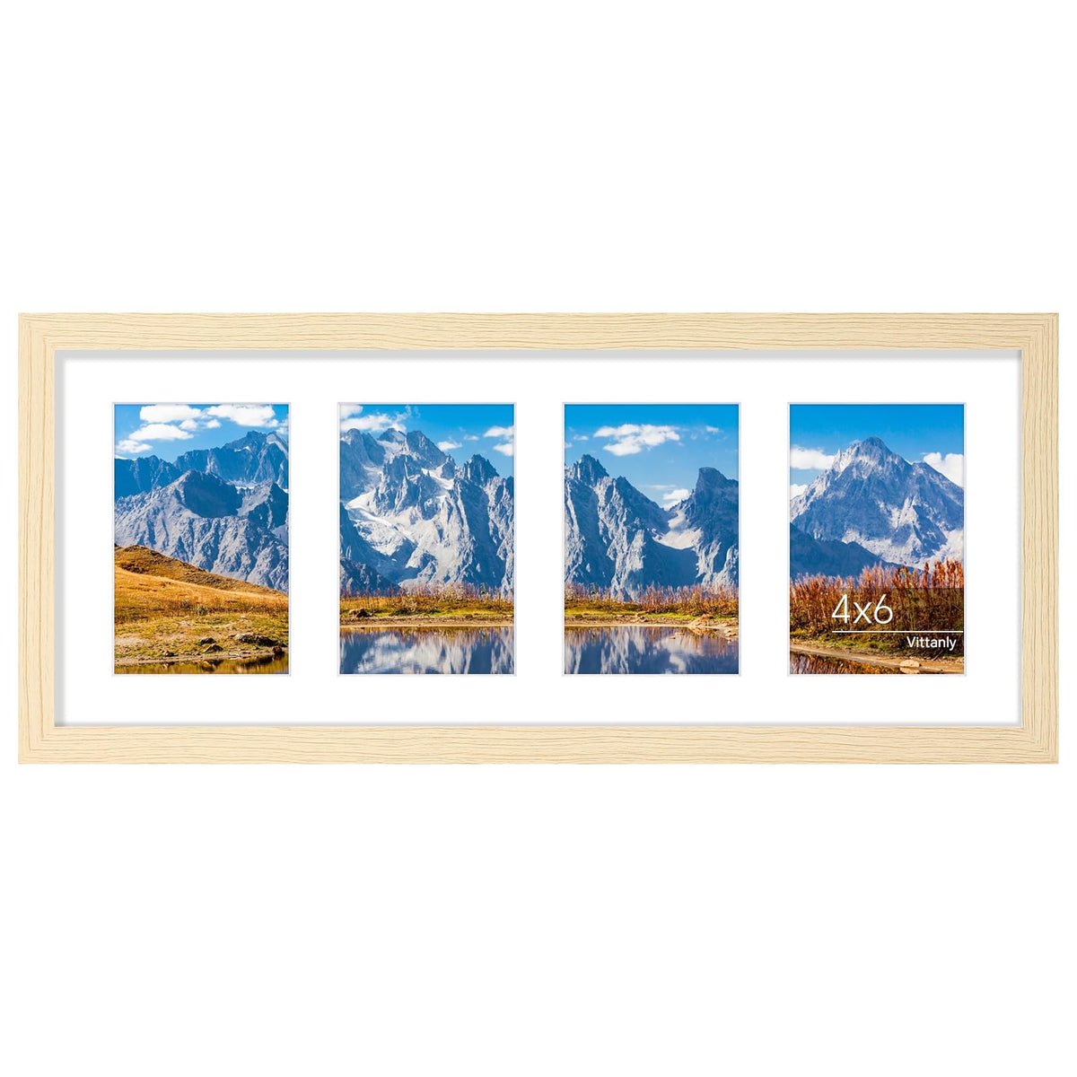 Vittanly 11x14 Collage Picture Frame for Wall Mounting, Black