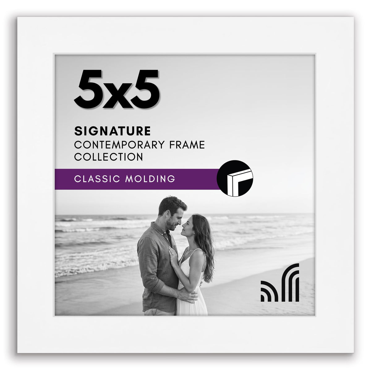 Americanflat 11x17 Picture Frame - Engineered Wood - Black