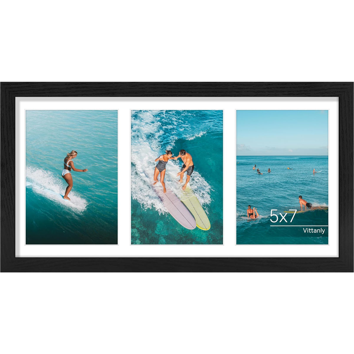 Vittanly 11x14 Collage Picture Frame for Wall Mounting, Black