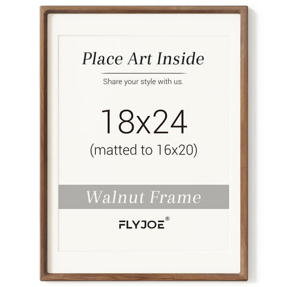 Picture Frame, USA-Sourced Hardwood Photo Frame, Walnut, 11x14