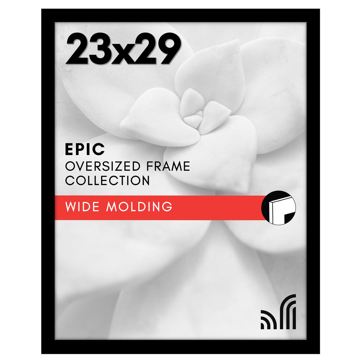 Americanflat 16x20 Poster Frame - Engineered Wood - Black