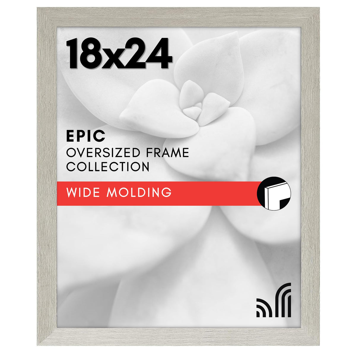 Americanflat 16x20 Poster Frame - Engineered Wood - Black