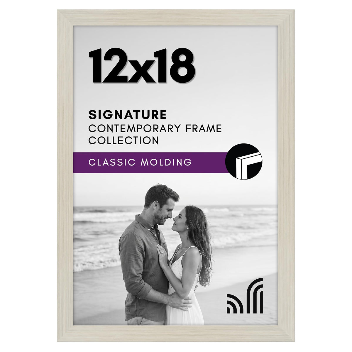 Americanflat 11x17 Picture Frame - Engineered Wood - Black