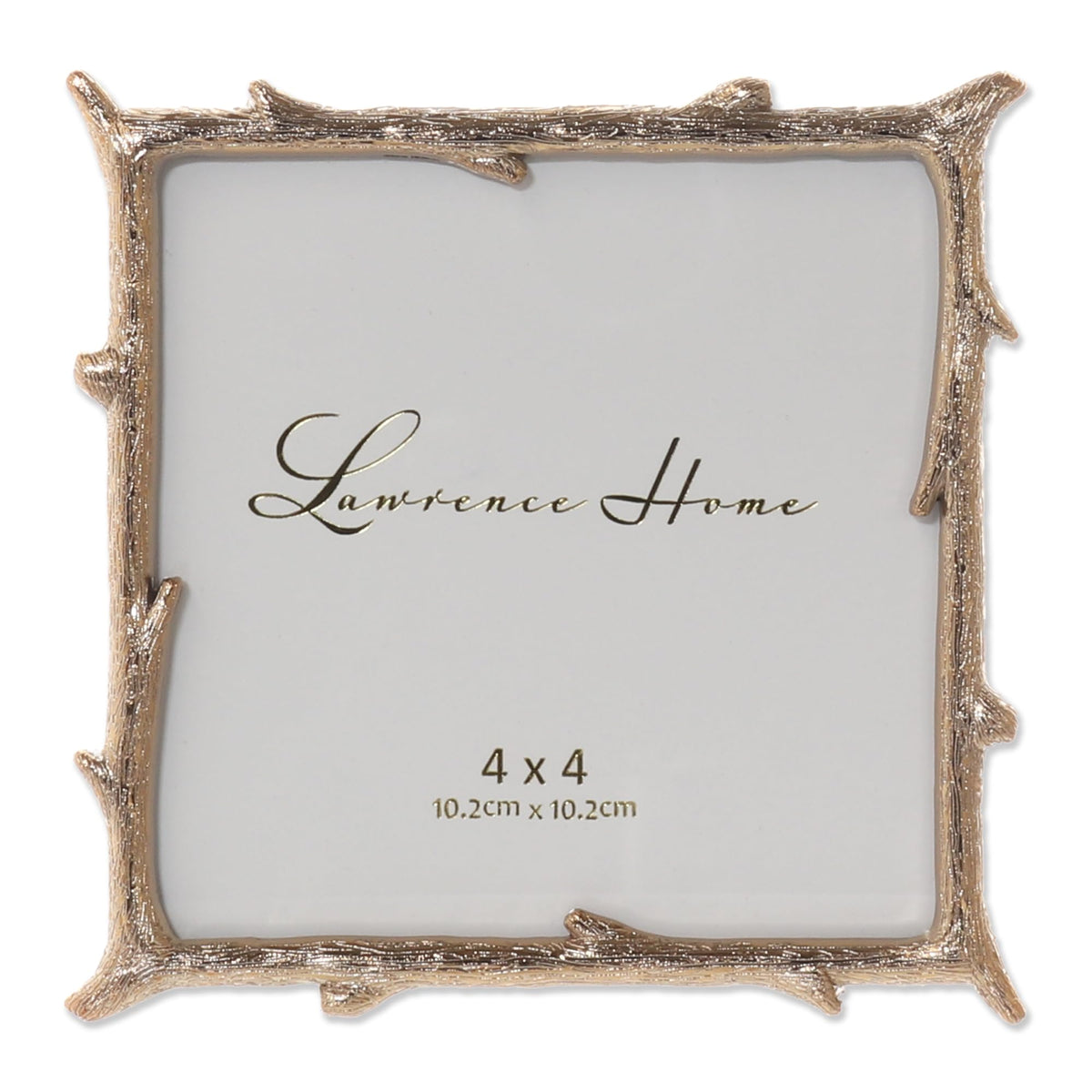 Lawrence Frames 4x6 Gold Metal Natural Branch Design Picture Frame
