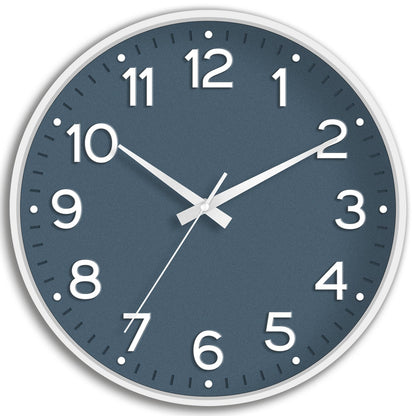Roymnie 14 Inch Wall Clock Battery Operated Silent Non Ticking Green Analog