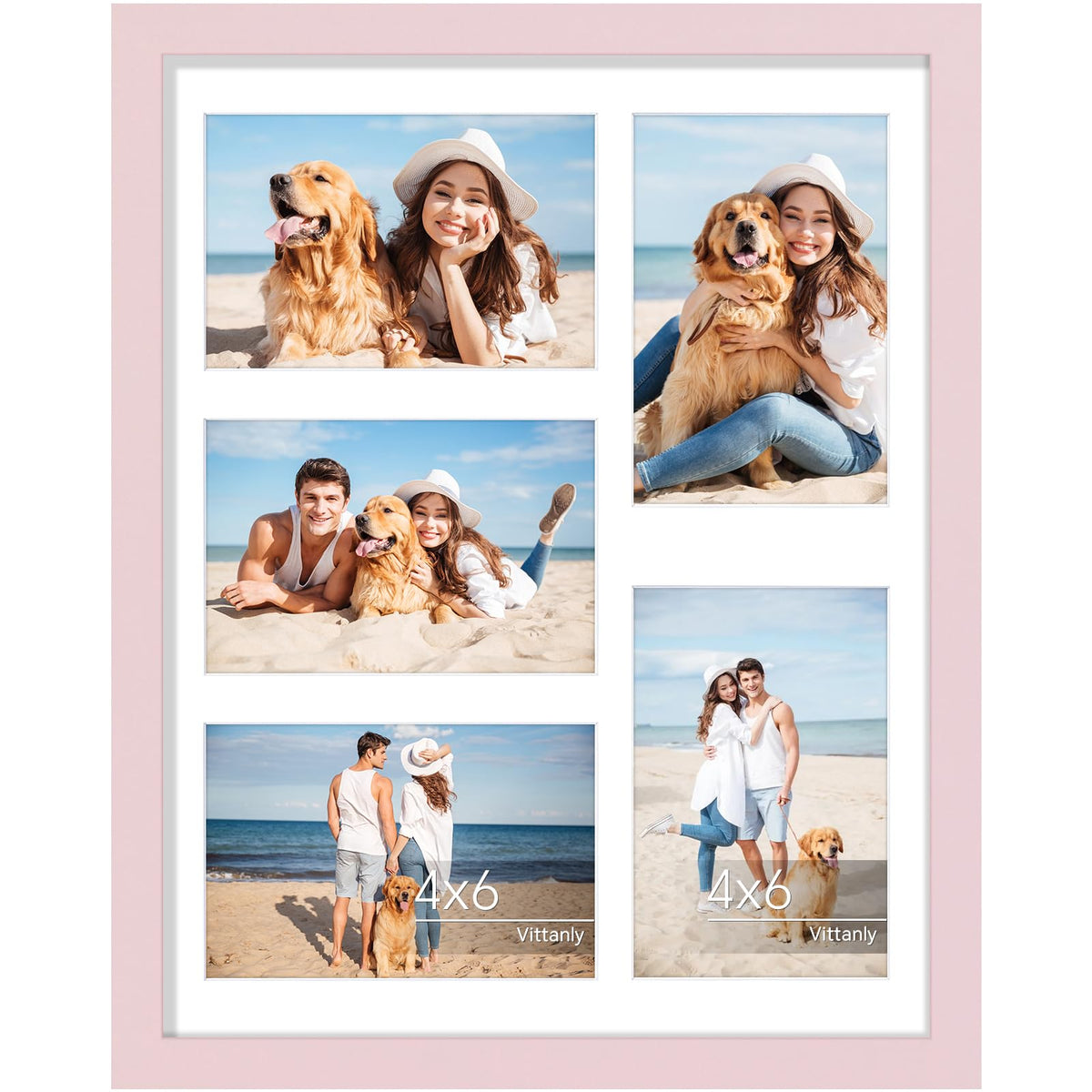 Vittanly 11x14 Collage Picture Frame for Wall Mounting, Black