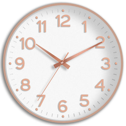 Roymnie 14 Inch Wall Clock Battery Operated Silent Non Ticking Green Analog