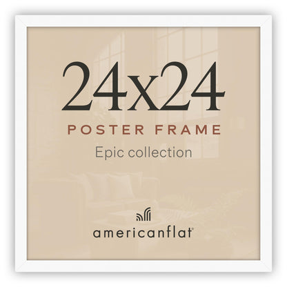 Americanflat 16x20 Poster Frame - Engineered Wood - Black