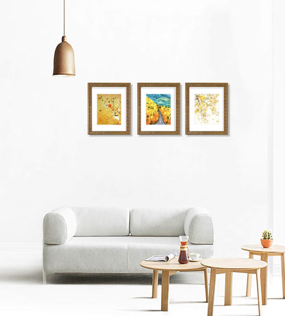 Golden State Art 11x14 Bronze Photo Frame White Mat for 8x10 Real Glass