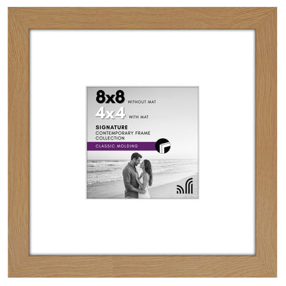 Americanflat 11x14 Picture Frame - Matted to 8x10 - Engineered Wood - Black