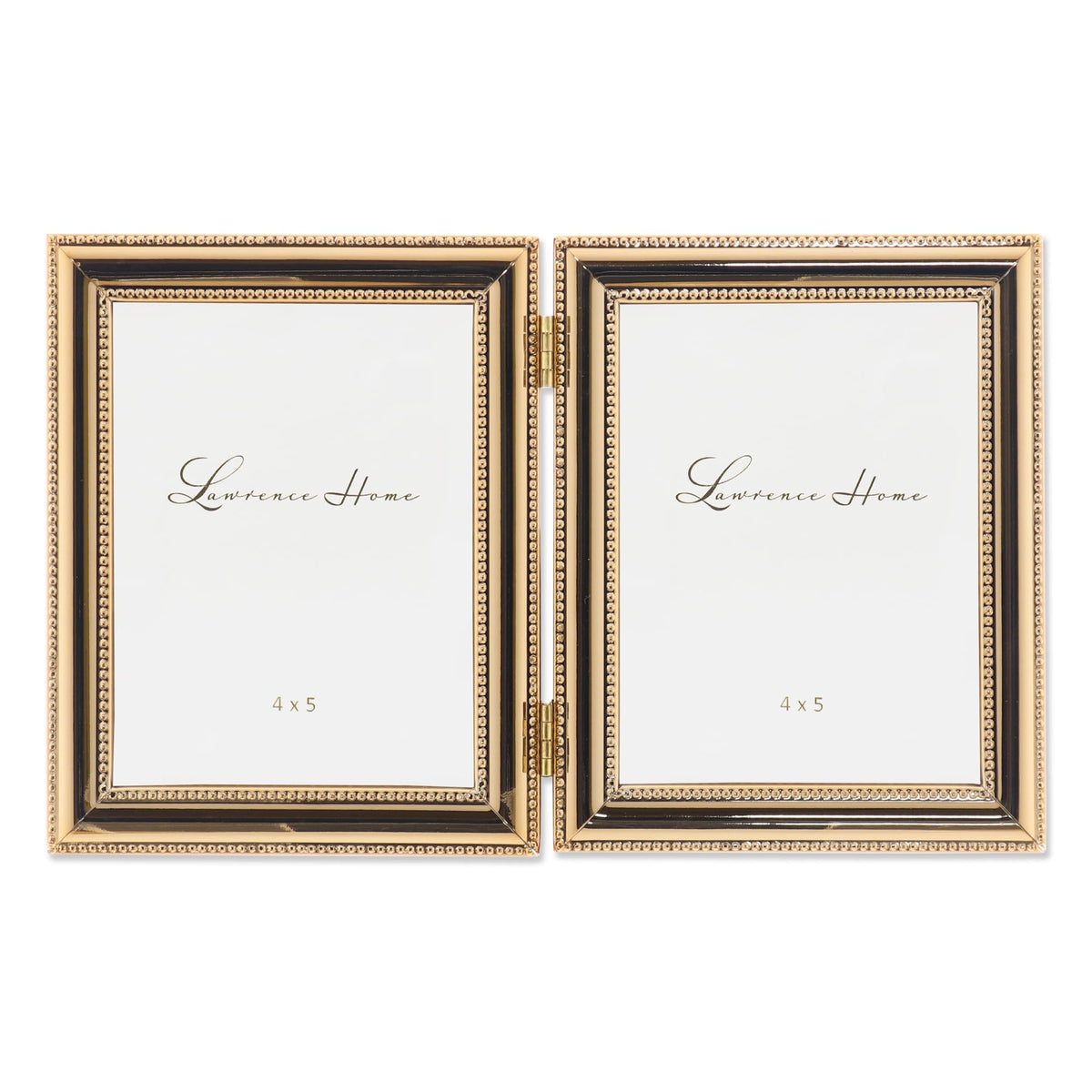 Lawrence Frames 510780 8x10 Metal Picture Frame Silver-Plate with Delicate Beading