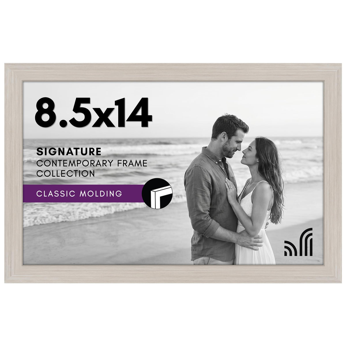 Americanflat 11x17 Picture Frame - Engineered Wood - Black