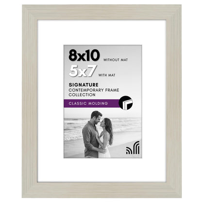 Americanflat 11x14 Picture Frame - Matted to 8x10 - Engineered Wood - Black