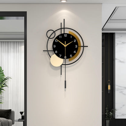 Wall Clock for Living Room Decor Modern Clock Pendulum Silent