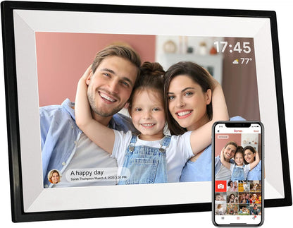 Frameo 10.1" WiFi Digital Picture Frame, Digital Photo Frame for Mom Gift