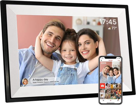 Frameo 10.1" WiFi Digital Picture Frame, Digital Photo Frame for Mom Gift