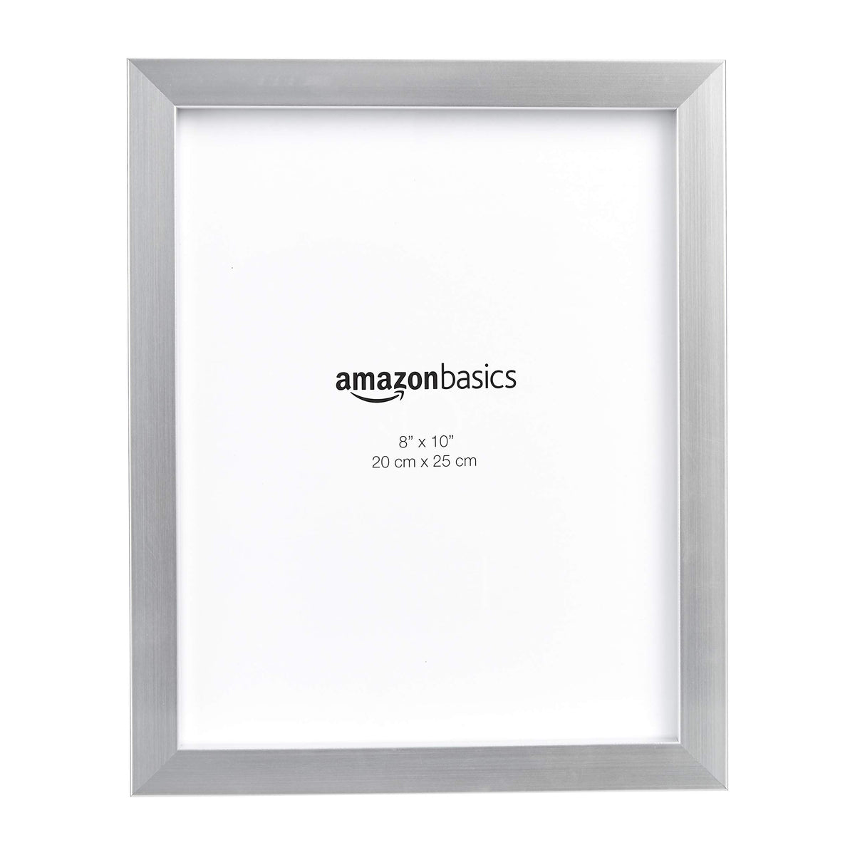 Amazon Basics Rectangular Photo Picture Frame, 8" x 10", Wall Hanging or Tabletop Display, Black, 2-Pack, Horizontal or Vertical