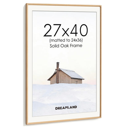 Dreamland 5x7 Picture Frame, USA-Sourced Oak Wood Photo Frames with HD Tempered Glass, 5 x 7 Wooden Frame Matted to 4 x 6, 5x7 Frames Handcrafted Rounded Corner for Tabletop or Wall Display