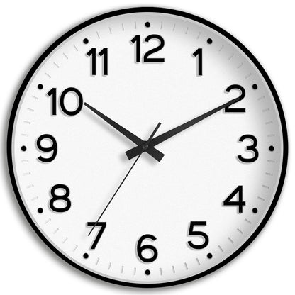 Roymnie 14 Inch Wall Clock Battery Operated Silent Non Ticking Green Analog