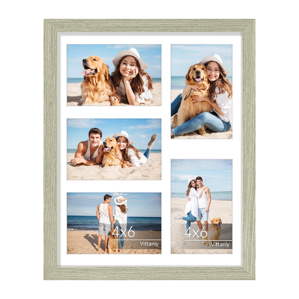 Vittanly 11x14 Collage Picture Frame for Wall Mounting, Black