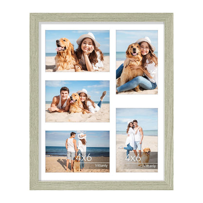 Vittanly 11x14 Collage Picture Frame for Wall Mounting, Black