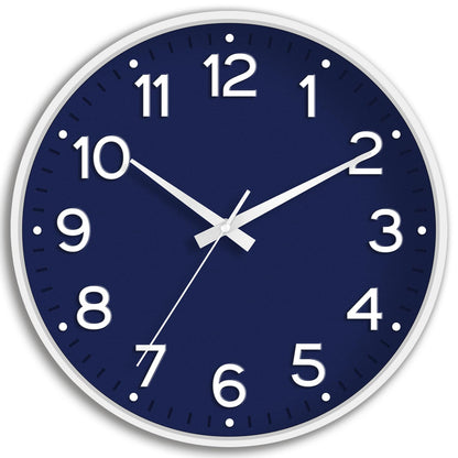 Roymnie 14 Inch Wall Clock Battery Operated Silent Non Ticking Green Analog