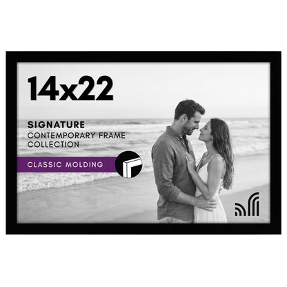 Americanflat 11x17 Picture Frame - Engineered Wood - Black