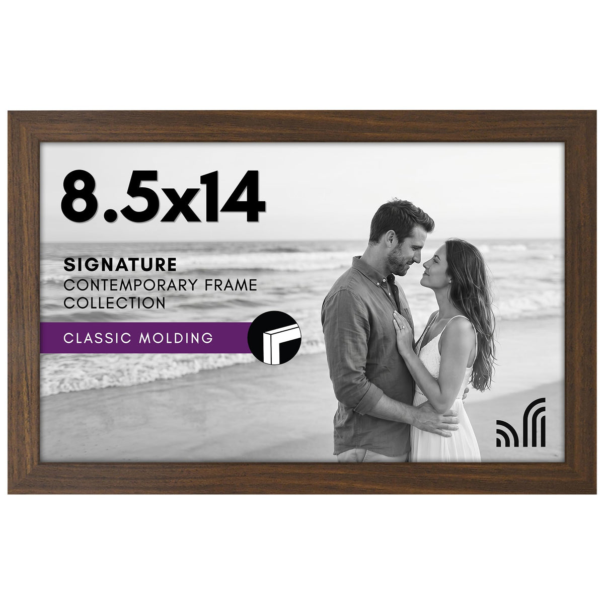 Americanflat 11x17 Picture Frame - Engineered Wood - Black