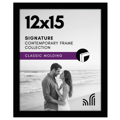 Americanflat 11x17 Picture Frame - Engineered Wood - Black