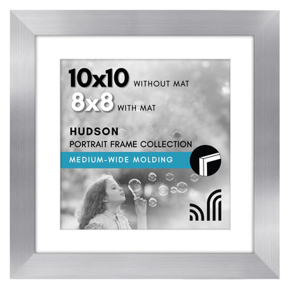 Americanflat 22x28 Poster Frame - Matted to 18x24 - Engineered Wood - Black