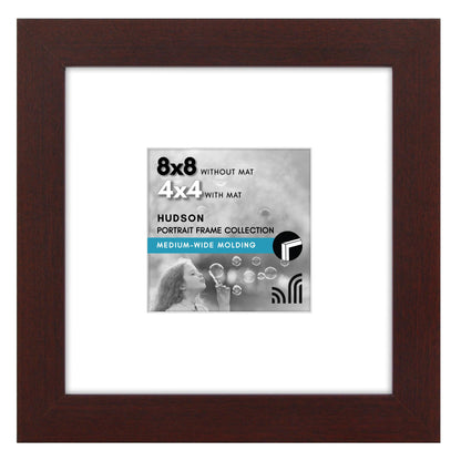 Americanflat 22x28 Poster Frame - Matted to 18x24 - Engineered Wood - Black