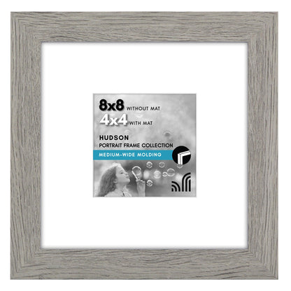 Americanflat 22x28 Poster Frame - Matted to 18x24 - Engineered Wood - Black