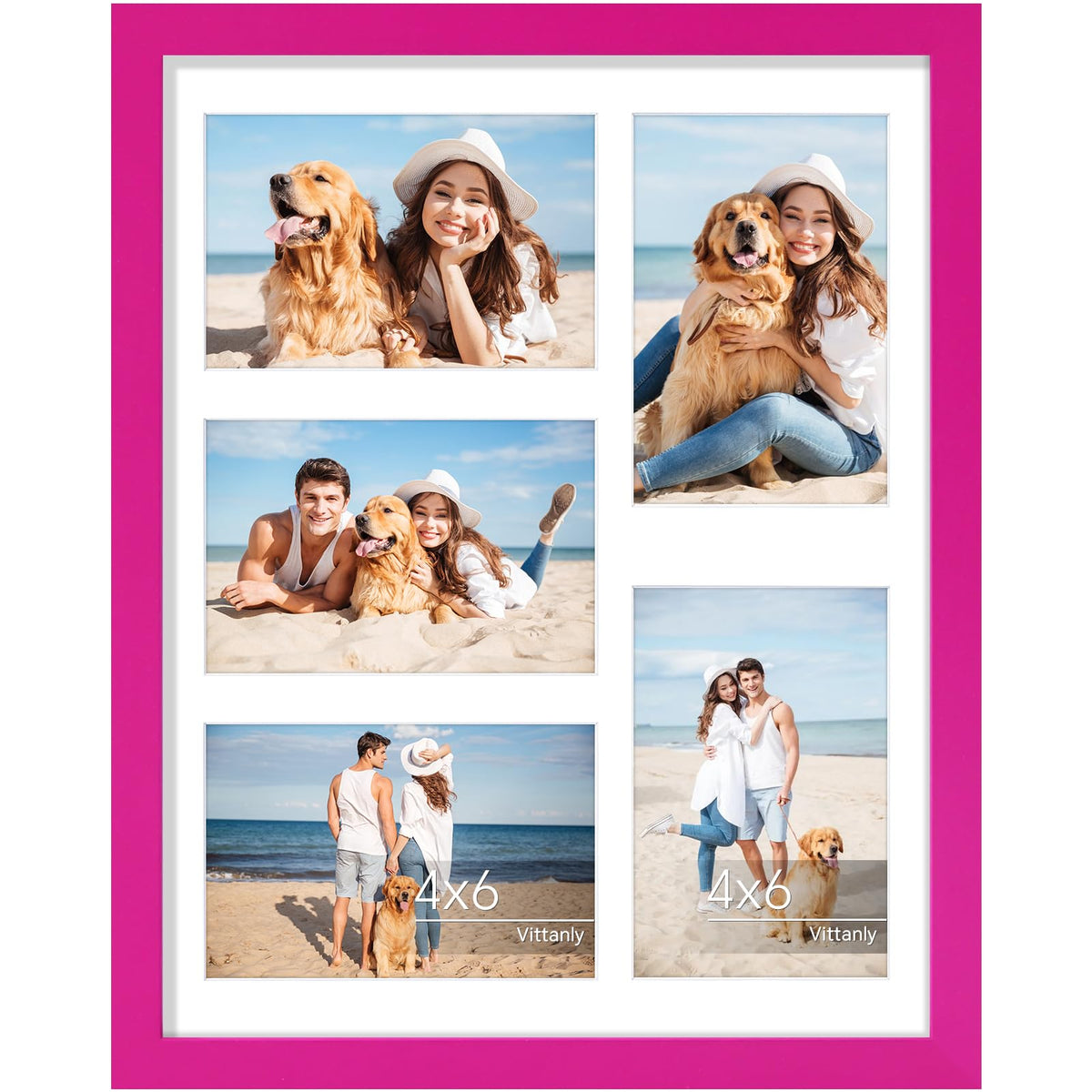 Vittanly 11x14 Collage Picture Frame for Wall Mounting, Black