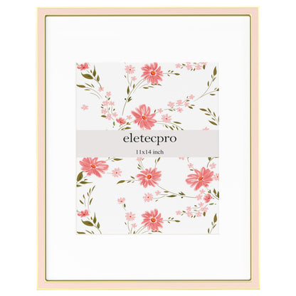 eletecpro 4x6 Enamel Picture Frame with Real Glass Cover, Pink, 1-Pack