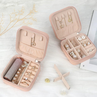 MFXIP Travel Jewelry Case Small Jewelry Box Jewelry Organizer Storage Case