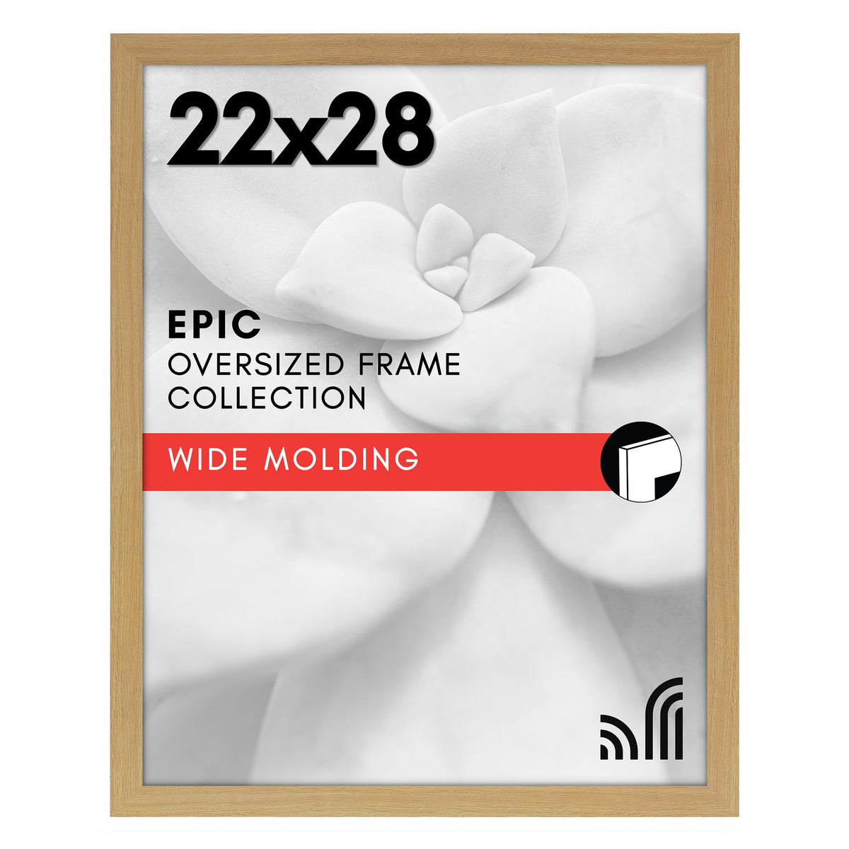 Americanflat 16x20 Poster Frame - Engineered Wood - Black